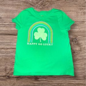 Cat & Jack - St. Patrick’s Day - Toddler Short Sleeve Shirt - Happy Go Lucky